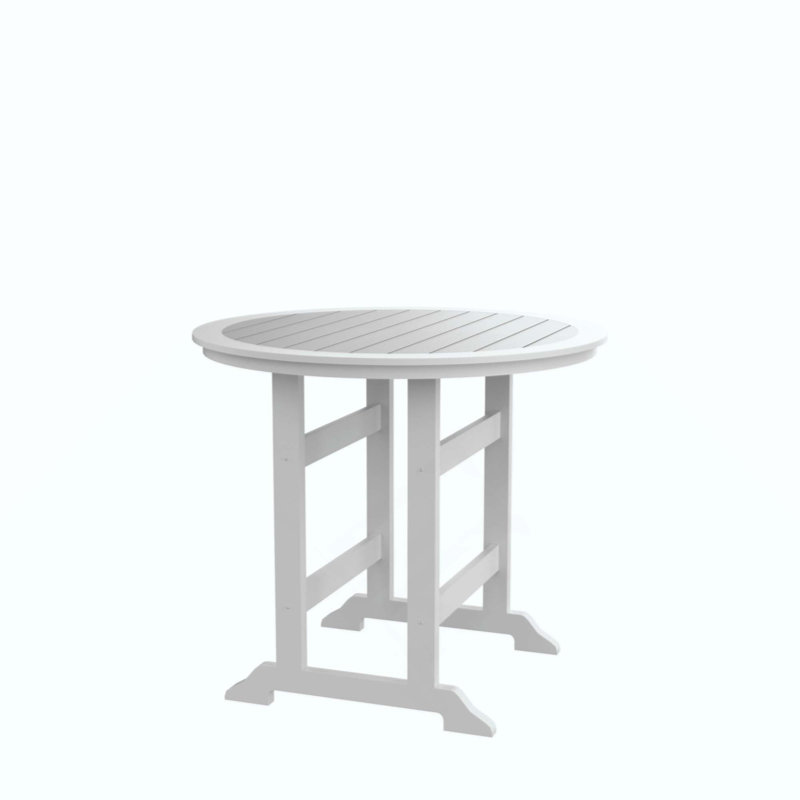 Table de bar en PEHD, table de salle à manger, ensemble de bar de patio, table à hauteur de comptoir pour l'extérieur