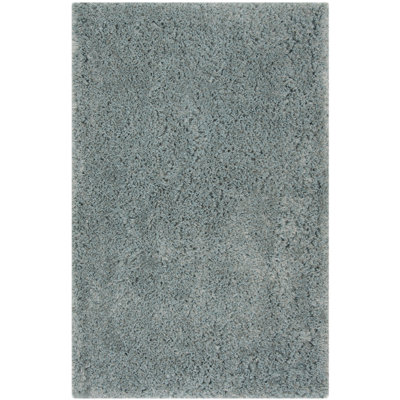 Tapis bleu touffeté à la main Arshika