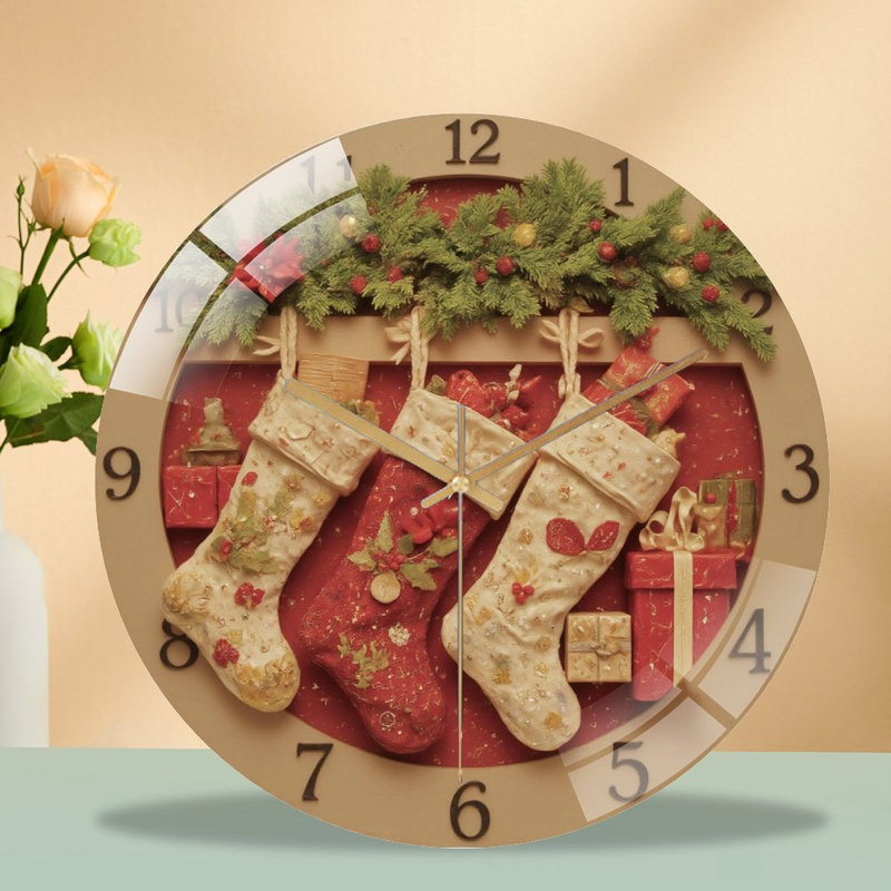Horloge murale de Noël 12 po