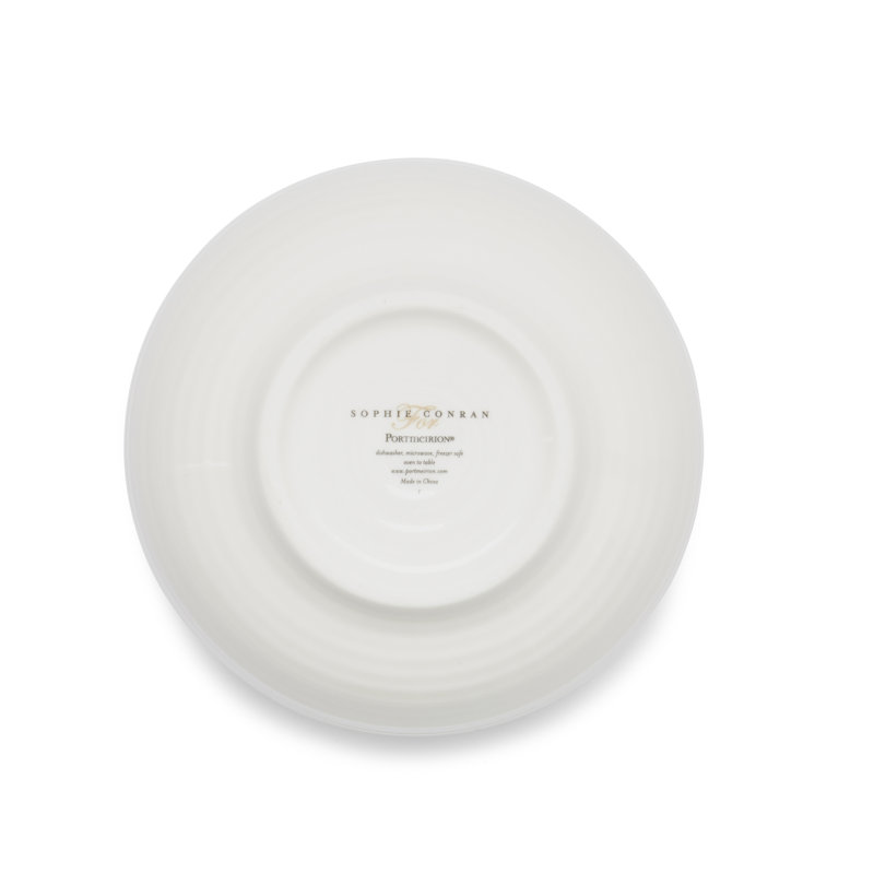 White Porcelain Ripple Design Covered Sugar Bowl