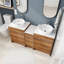 58.86'' Double Bathroom Vanity with Ceramic Top