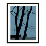 Park Entrance On Winter Day Print by Evan Sklar
