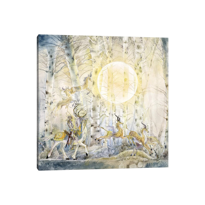 White Knight by Stephanie Law - Print on Canvas, Wrapped Canvas, 93.98 cm H x 93.98 cm W x 3.175 cm D