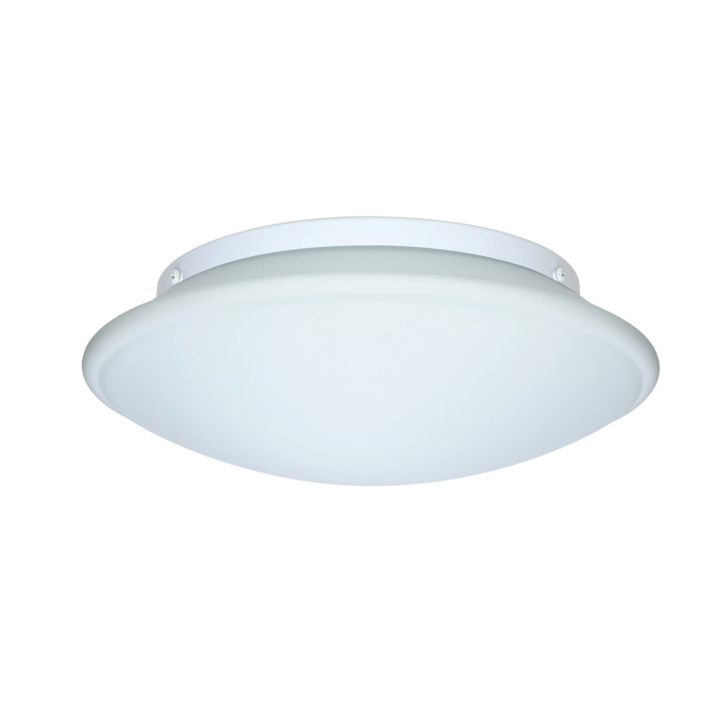 Plafonnier encastré simple Sola, Opale, H 4,75 po x l 12,5 po x P 12,5 po