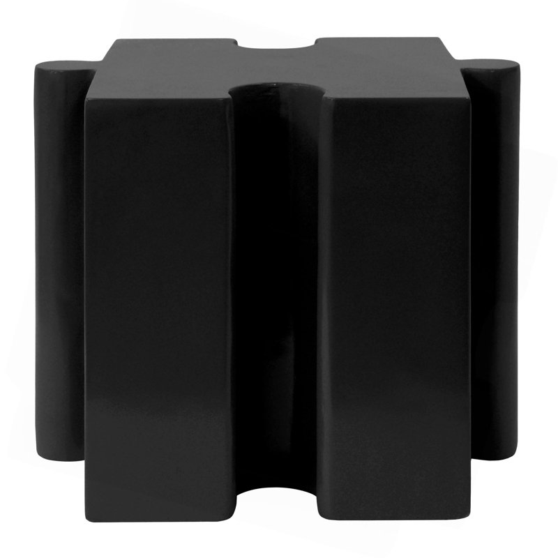Table d'appoint casse-tête, table modulaire à bord convexe MGO, Noir
