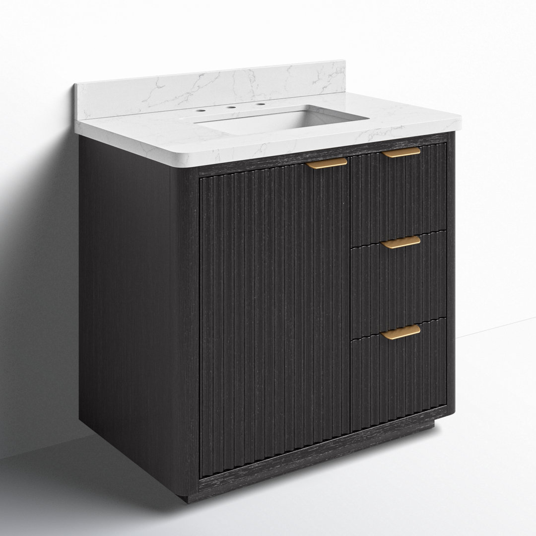 Adela 36" Single Bathroom Vanity Set Joss & Main Base 