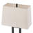 Rogina 28.5" Black Metal Table Lamp Set with USB Type-C Ports and Built-in Outlet-113301797-113301796