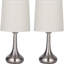 Ensemble de lampe de table argentée 15 po Argonne-1799674695