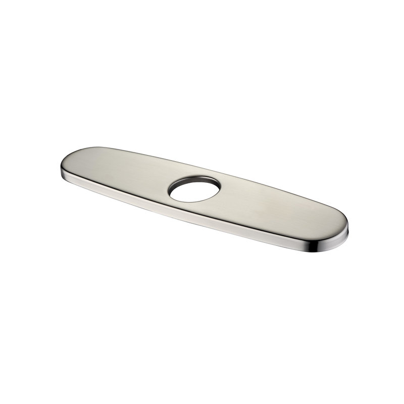 Plaque de recouvrement pour robinet de cuisine Trova, Nickel brossé