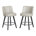 Light Beige Gray Seat/ Black Frame