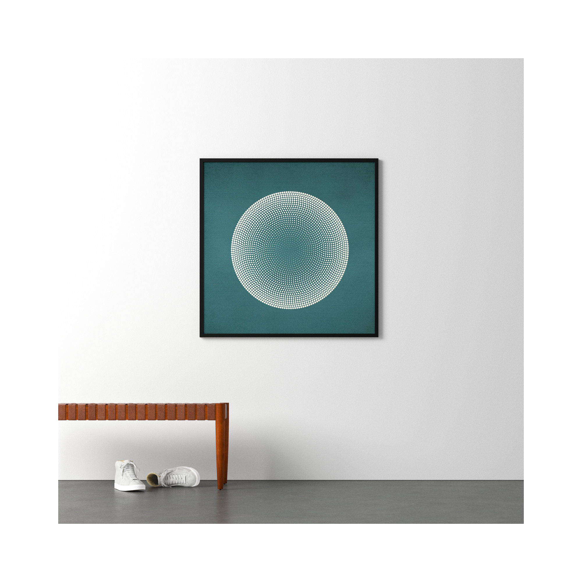 Circles by Incado, 41" H x 41" W x 1" D, Black