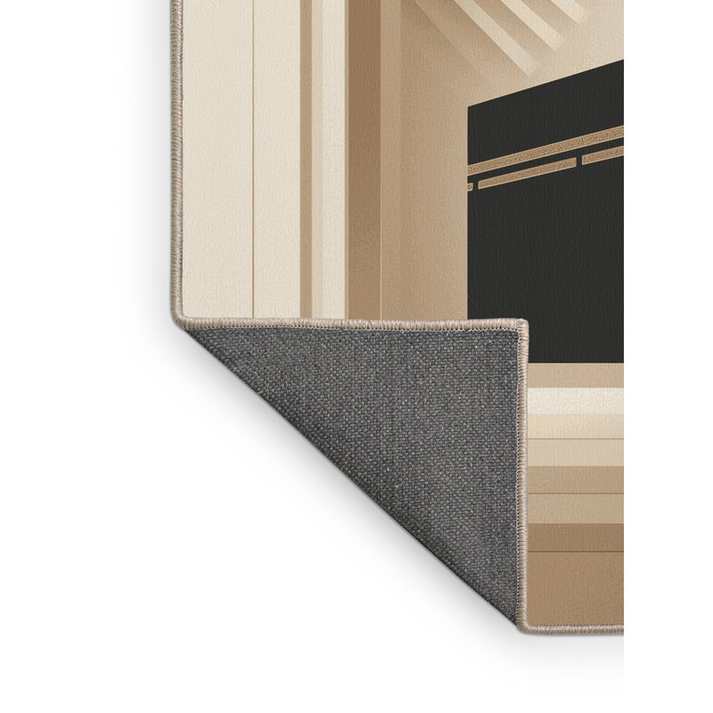 Tapis beige moelleux moelleux et minimaliste Edgemont, 3 x 5