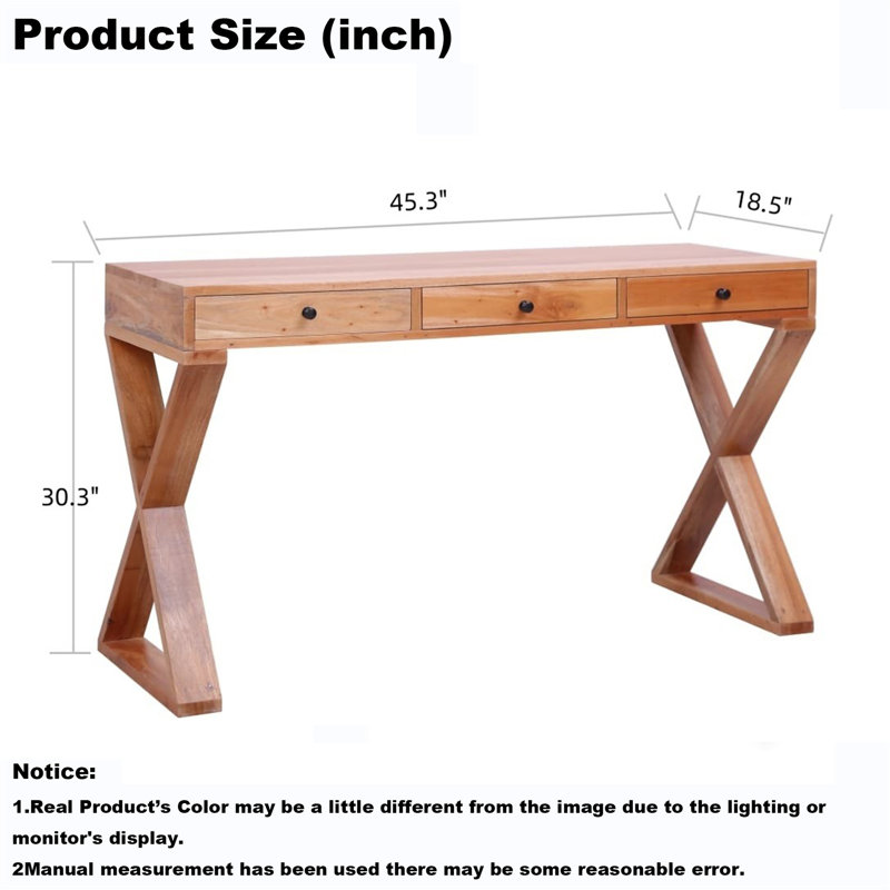 Bureau, H 30,3 po x l 45,3 po x P 18,5 po
