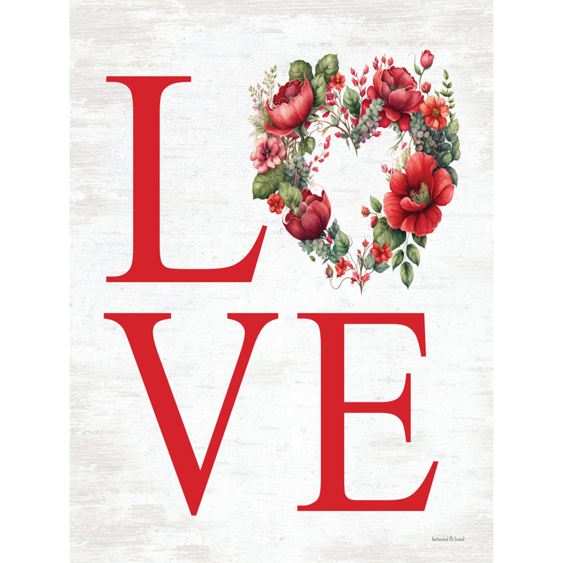 Love by lettered & lined, 18" H x 12" W