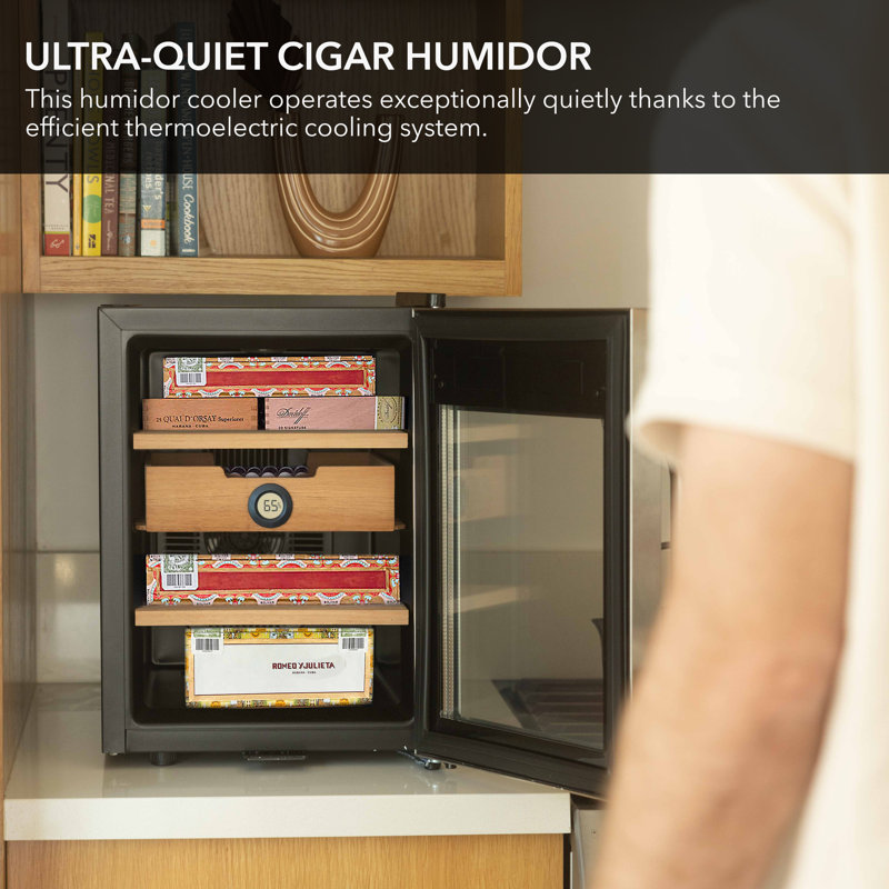 Whynter 1.2 Cu.ft. Cigar Cooler Humidor with Digital Control and Display