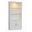 Tall Glass Display Cabinet With 2 Adjustable Shelves,Curio Display Cabinet With 5 Colours Adjustable LED Ceiling Light , Tempered Glass Floor Standing Bookcase With 2 Doors Cabinet For Living Room, Bedroom, 78.75’’X 35.45’’ X 16.75’’, White