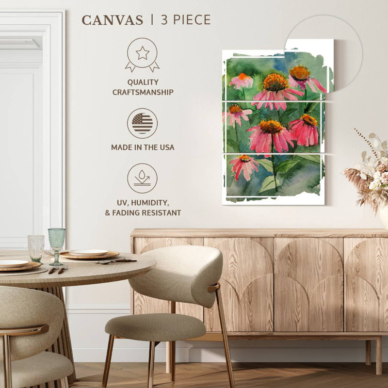Harnek Coneflower Garden, 74" H x 48" W