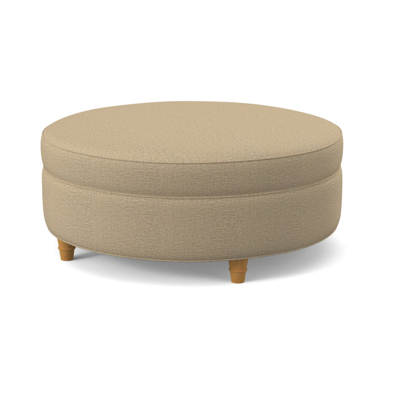 Duke Round Ottoman, Margaret Lipstick, Amber
