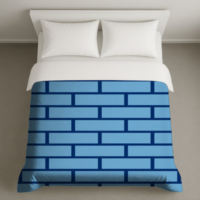 Blue Brick Wall Duvet Covers