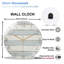 Horloge murale 12 po