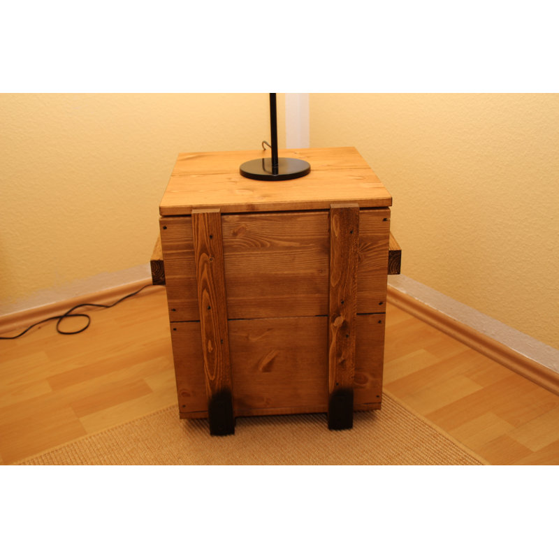 Southgate Solid Wood Floor Shelf End Table