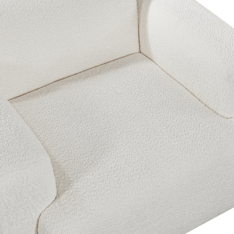 Ensemble de 2 fauteuils pivotants Modern, Blanc