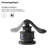 Deluge Waterfall Matte Black Widespread 3-Hole, 2-Handle Bathroom Sink Faucet With Drain Assembly