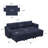 Hursey Rectangle Corduroy Sofa Bed Storage Couch Sleeper Convertible Different Shape Modular Sectional Sofa With Adjustable Armrest Backrest Movable Ottoman-891425529
