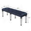 Banc capitonné foncé et noir foncé