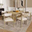 Tufted Linen Upholstered Armchair-638996171-638996170