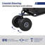 Chariot de pêche chariot de plage chariot pliable avec roues tout-terrain de 11 po pour le sable avec poches de rangement