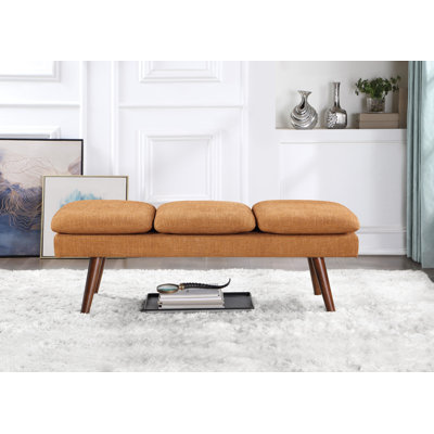 Raynika 54" Mid-Century Bench
