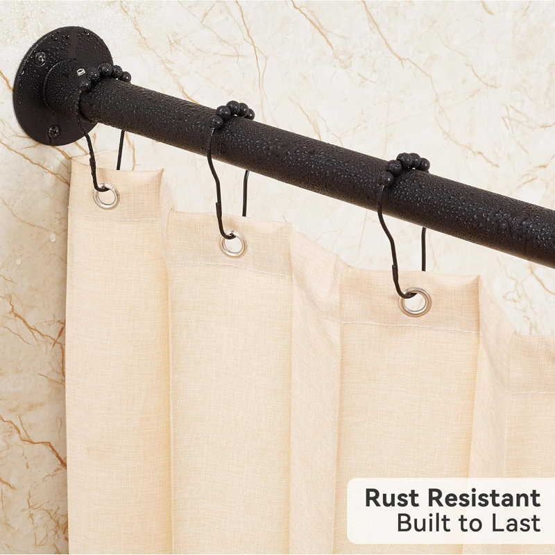47.6cm L-Shaped Wall Shower Curtain Pole
