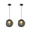 Darah - Light Matte Black Geometric Pendant-1618039794