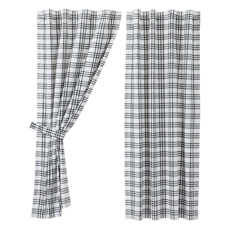 Sawyer Mill 100% Cotton Room Darkening Curtain Panel Pair, 36" W x 63" L