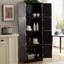 Armoire de rangement autoportante avec 8 portes et 4 tablettes pour le salon, la cuisine, la salle à manger et le bureau-902922550