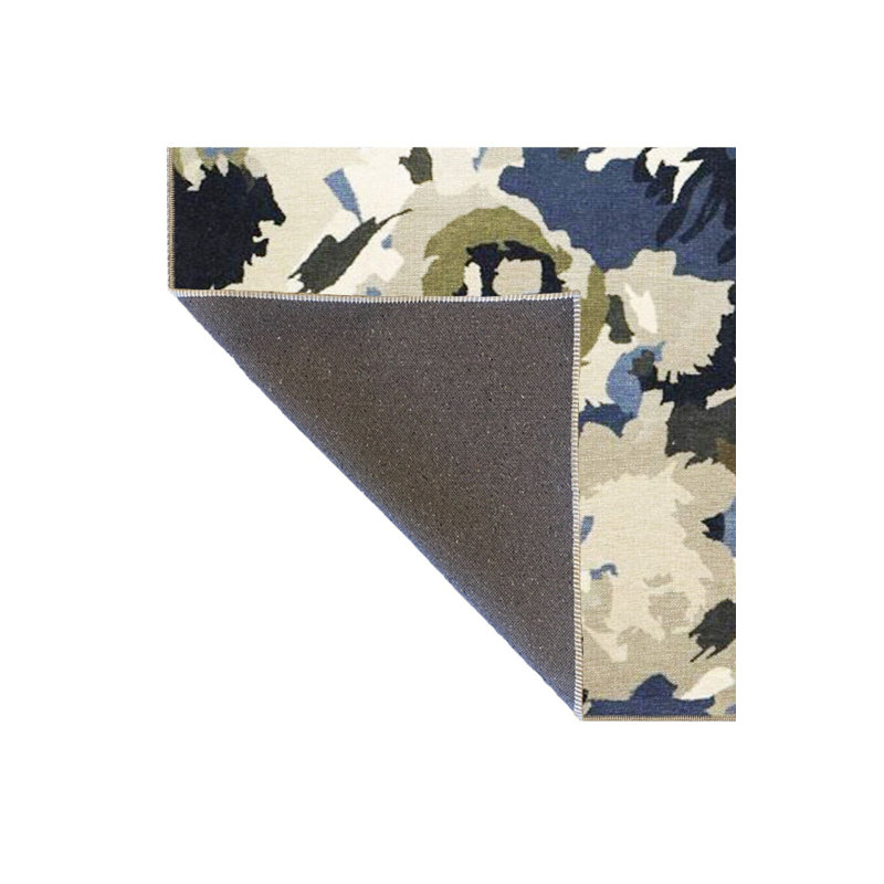 Tapis bleu pastel lavable à la machine, Sous-tapis rectangulaire 4 pi 7 po x 6 pi 7 po inc