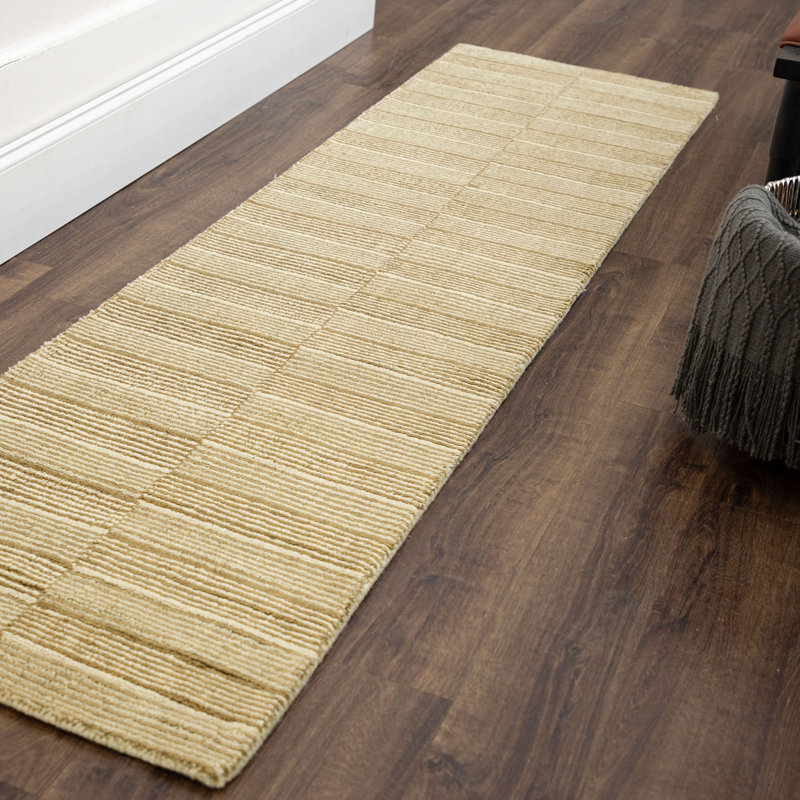 Tapis à rayures cassées Karastan Rugs, Rectangle de 5 pi x 8 pi, Jaune