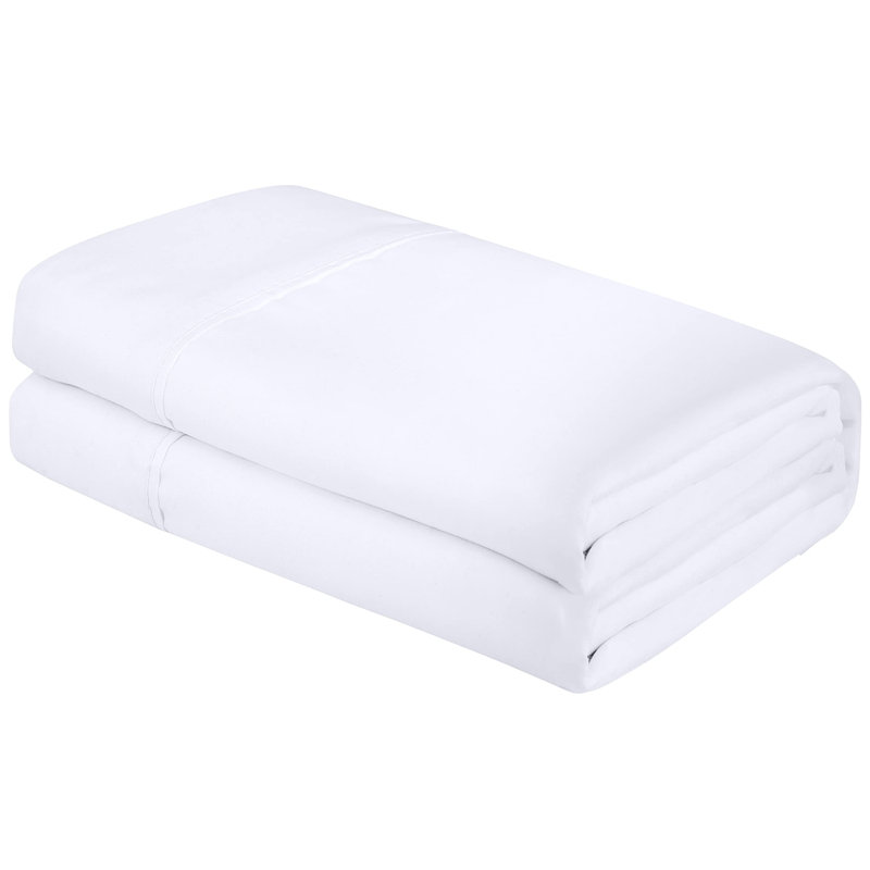 Royale Linens | Ultra Soft Brushed Microfiber Flat Sheets Only | Wrinkle Free & Stain Resistant | Hotel Quality Top Sheet for Bed