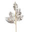 Ensemble de 12 jets de feuilles de magnolia 23 po - argent / brun