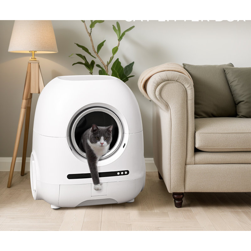 Polyethylene Plastic Self-Cleaning Litter Box