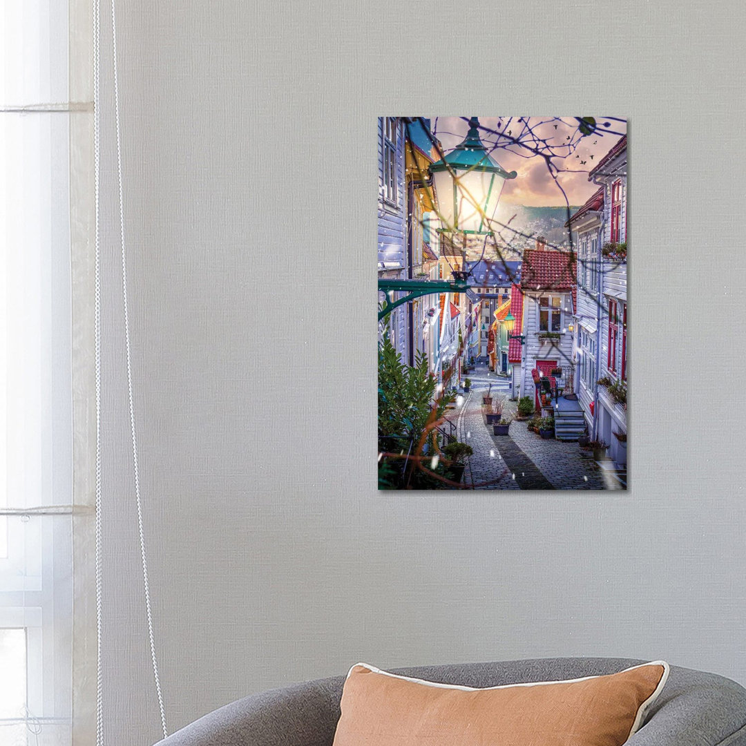 Bergen, Norway by Florian Olbrechts - Wrapped Canvas Photograph
