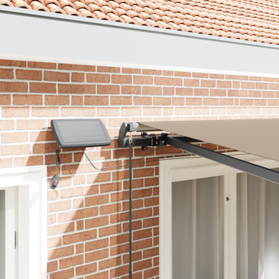 VidaXL PVC-coated polyester Cover Retractable Patio Awning