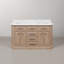 Palace 60 po Meuble-lavabo double en marbre d'ingénierie blanc Carrara-1604571608-1604571610