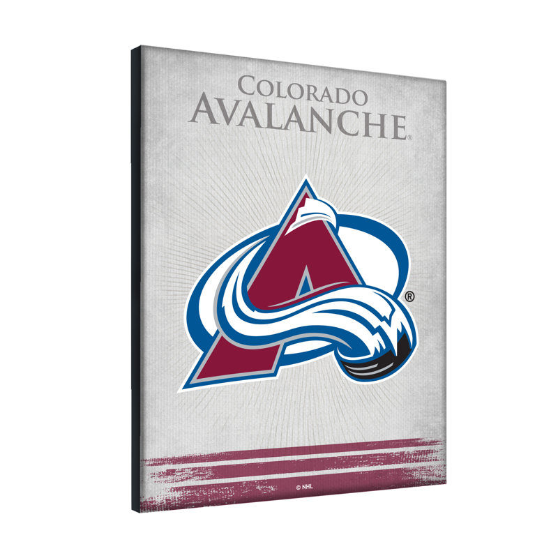 « NHL », impression sur toile, Colorado Avalanche, H 15 cm x l 20 cm