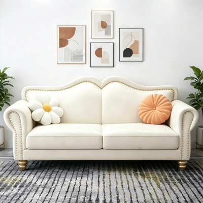 Canapé moderne blanc cassé de luxe moderne