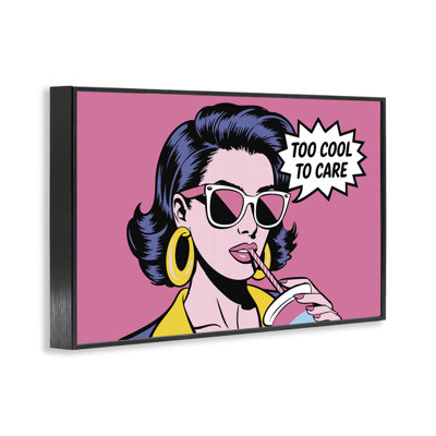 Too Cool To Care Iconic Framed Giclee, design by Andreas Magnusson