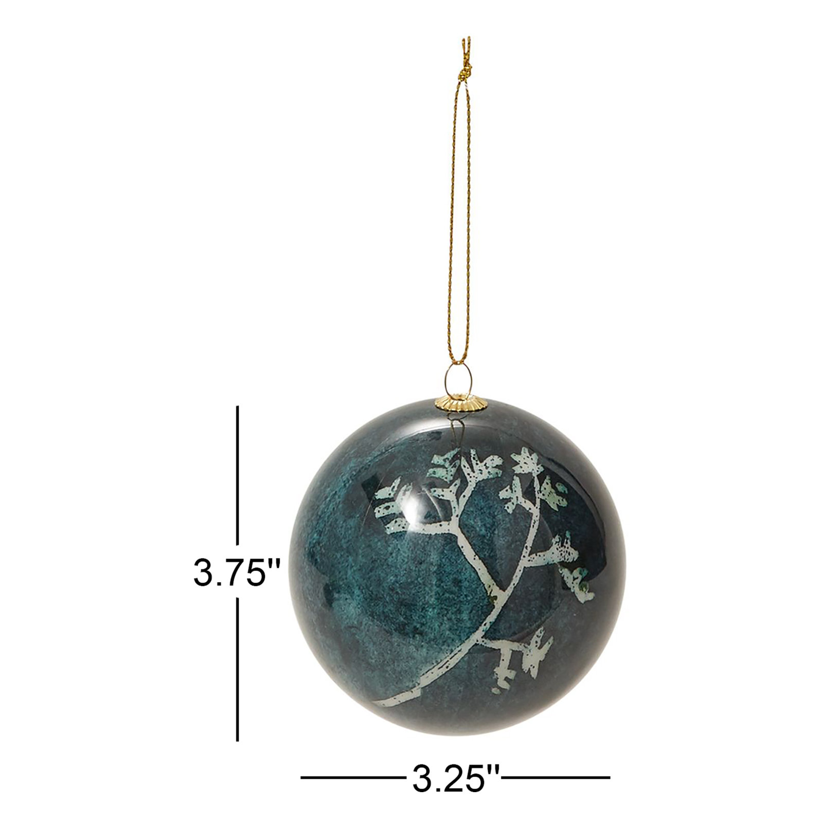3.75'' Plants & Flowers Shatterproof Ball Ornament