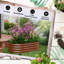 Ensemble de lit de jardin surélevé galvanisé 3,5 pi x 2 pi x 1 pi Outsunny