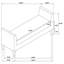 Banc d'appoint rembourré en tissu avec accoudoirs